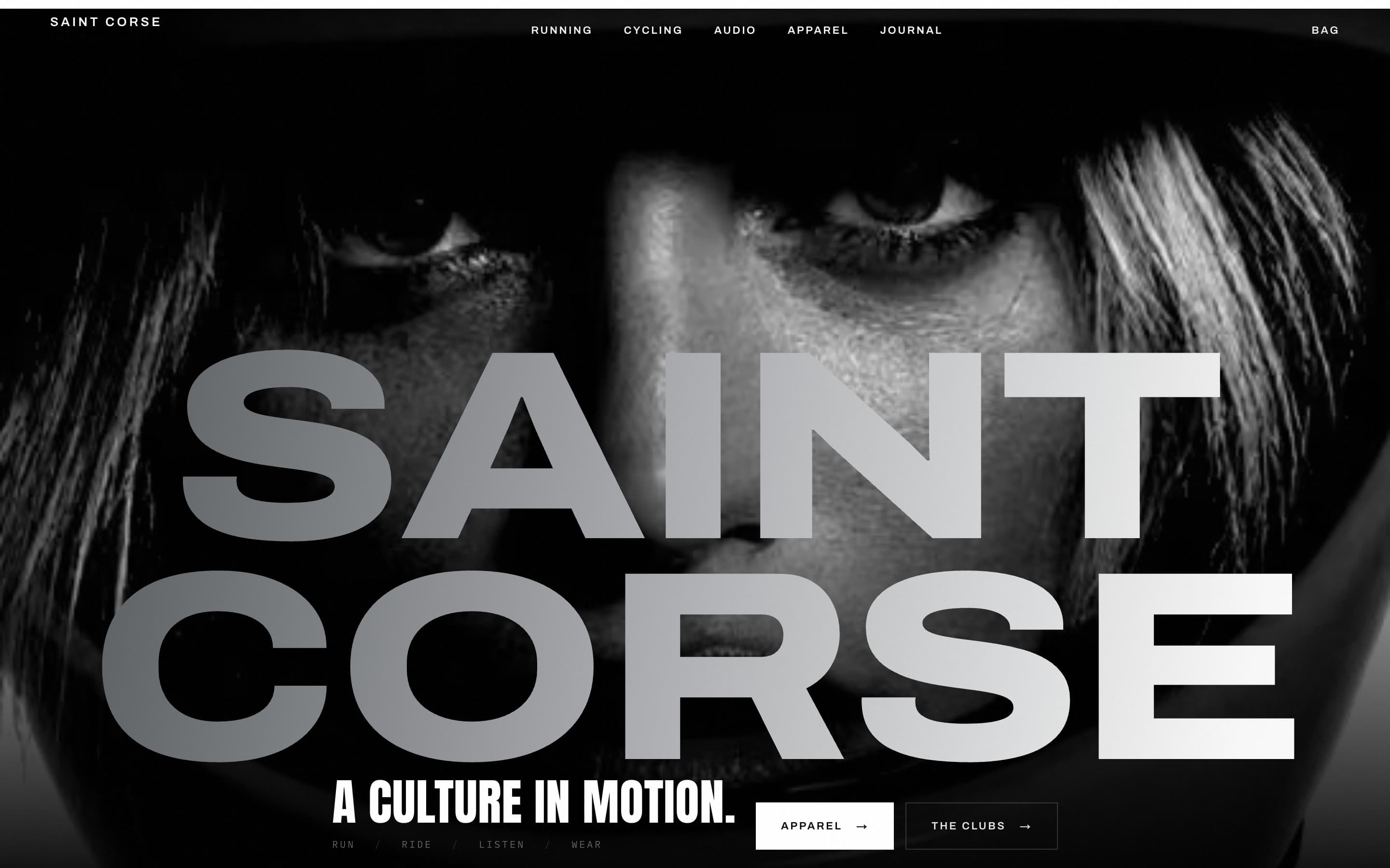 Saint Corse's site: “A culture in motion”.